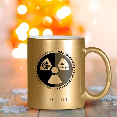 Personalized Professional Radyoterapist Gilded Mug Cup-2