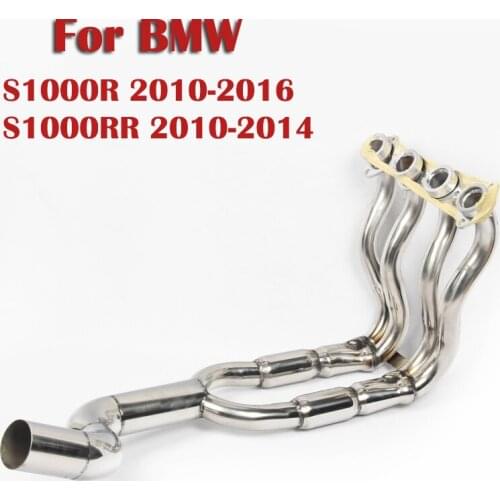 Slip for BMW S1000R 2010-2016 S1000RR 10-14 Motorcycle Exhaust System Modified Front Header Link Pipe Connect Pipe