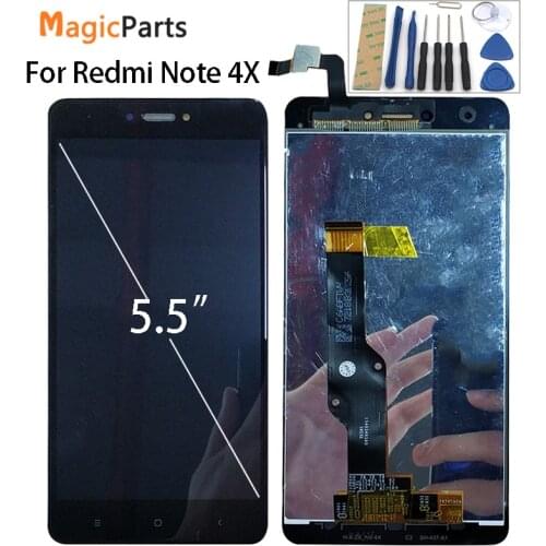 AAA Quality LCD+Frame For Xiaomi Redmi Note 4X LCD Display Screen For Redmi Note 4 Global Version LCD Only For Snapdragon 625