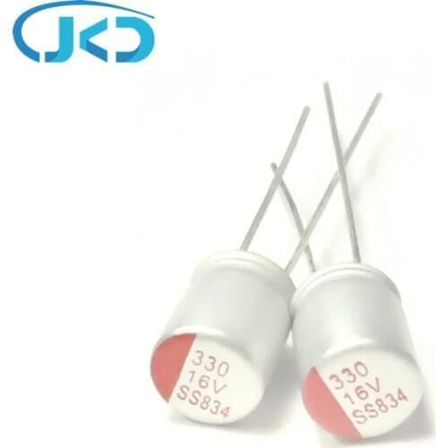 10pcs 330uF 16V FP 6x8mm Top Grade 16V330uF Solid Polymer Capacitors 16V 330UF