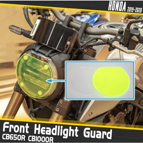 2019 CB 650R Motorcycle Accessories Headlight Guard Protector Transparent Lens Cover Protector for Honda CB650R CB1000R 2020