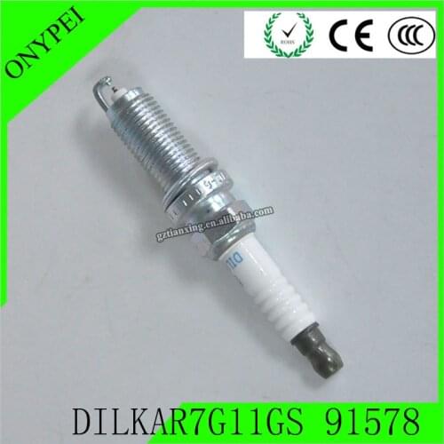 4-6PCS DILKAR7G-11GS 12290-5A2-A01 Dual Iridium Spark Plug Fit For Honda Accord Civic Acura ILX 122905A2A01 DILKAR7G11GS