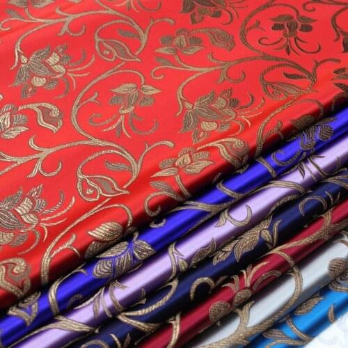 75x50cm Damask Jacquard Brocade Fabric For Apparel Costume Upholstery Furnishing Curtain Clothing Material Patchwork