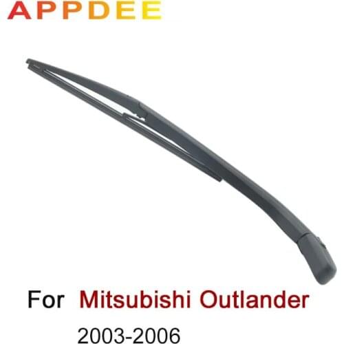 APPDEE Wiper 14" Rear Wiper Blade & Arm Set Kit For Mitsubishi Outlander 2003-2006 Windshield Windscreen Rear Window