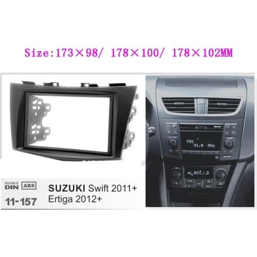 Car radio frame For Suzuki Swift 2011-2016 2Din Panel DVD Navigation Panel Frame Car Fascias Stereo Radio Panel
