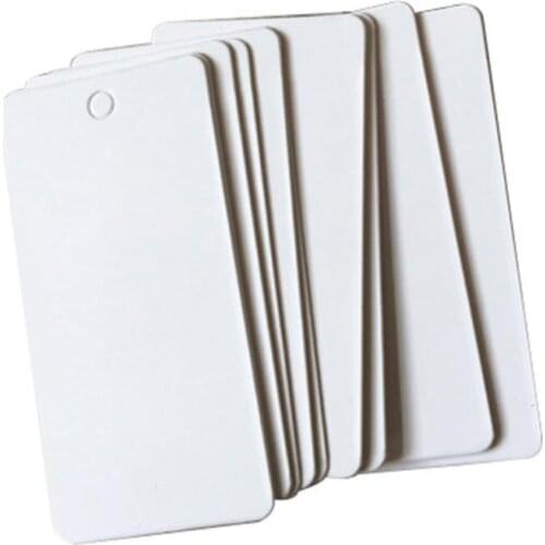 100Pcs 40x20mm White Blank Label-Price Tags DIY Paper Cards Hangtags Bookmarks