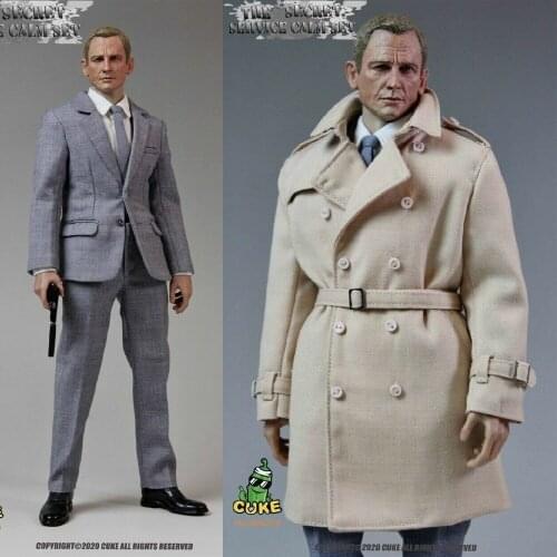 CUKE TOYS 1/6 MA-009A James Bond Gray Clothes Weapon For 12" Action Figure Dolls In Stock