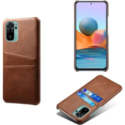 For Xiaomi Redmi Note 10 Pro 4G 5G Case Credit Card Vintage PU Leather Phone Wallet Cover with Card Slots for POCO M3 Pro 5G