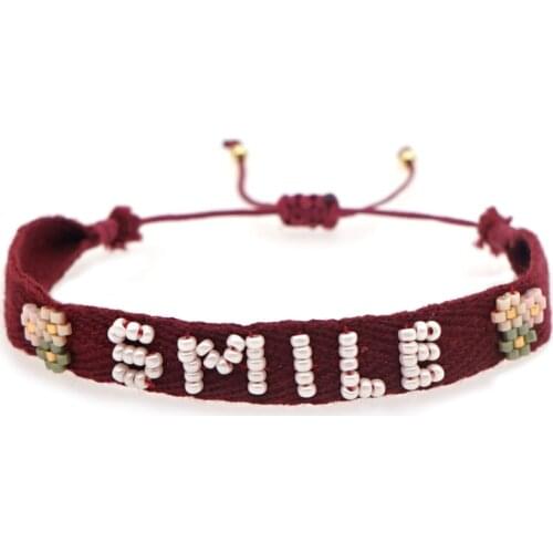 Go2boho Miyuki Beads Bracelets Letter LOVE Jewelry Gift Fabric Cloth Bracelet For Women Accessories Jewellery Handmade Pulsera