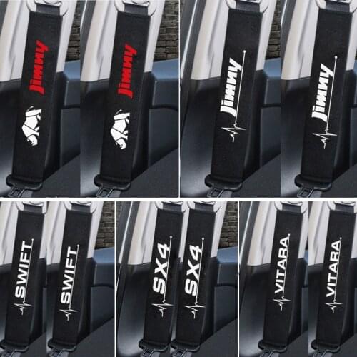 For Suzuki Jimny Swift SX4 Cotton Shoulder Belt pad Seatbelt Cover Protector Cover Car Accessories