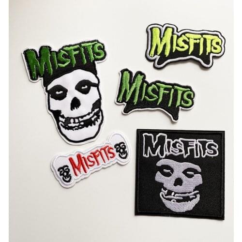 Punk adhesive cloth stick palm cross music band embroidery rock band decorative patch