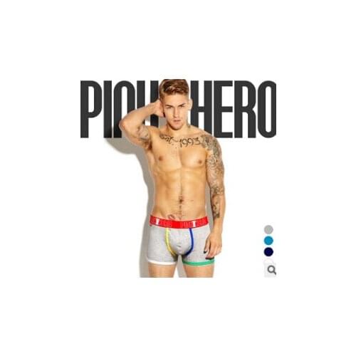 2020 Pink Hero High-quality Cotton Men Sexy Underwear Fashion Boxer Short Trunks Male Underpants Gay Cuecas Comfortable Boxers