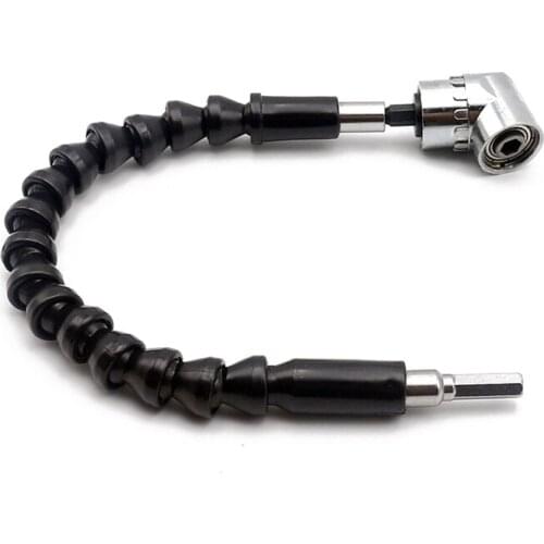 Right Angle Drill and Flexible Angle Extension Bit Kit for Drill or Screwdriver 1/4" Socket Adapter Magnetic, Handy, Solid Const