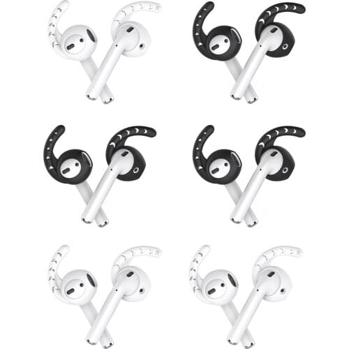 Vococal 2 Pair Eartips Soft Anti-slip Earphones Ear Hooks Covers for AirPods 1 2 for Apple iPhone AirPods Headphones Accessories