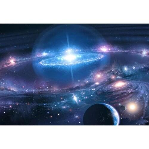 Full circular 5D Diamond Painting Landscape Space Star DIY Diamond Embroidery Picture Of Rhinestones Home decoration gift TY882