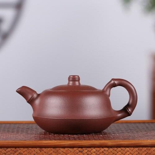 Recommended by the manual undressed ore bamboo pot of purple clay teapot kung fu a undertakes to wechat business agent