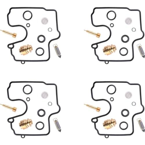 4Sets Carburetor Carb Repair Kits Fit For Kawasaki ZX6R 1998 1999 2000 2001 2002 ZZR 600 2005 2006 2007 2008