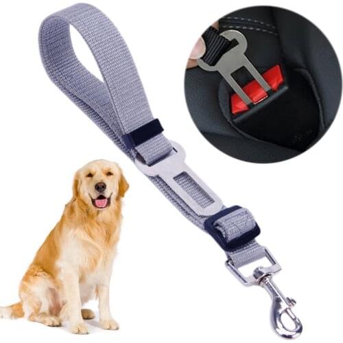 Dog Safety Rope Adjustable Fabric Pet Traction Belt Pet Traction Rope Seat belt For Pet Dog Cat Car Seat Belt Pets Supplies