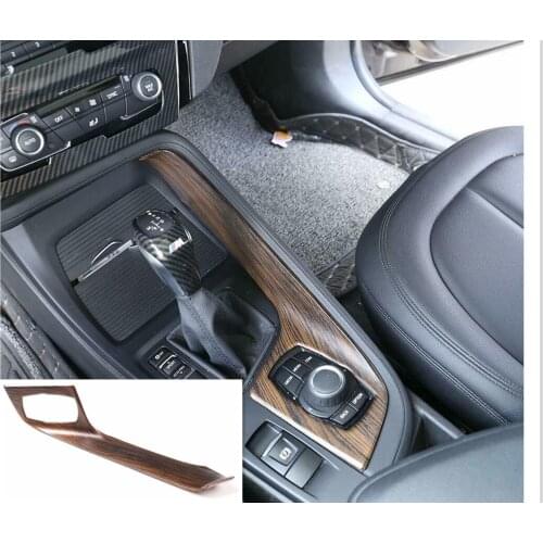 Pine Wood Grain For BMW X1 f48 16-18 X2 F47 2018 Gear Shift Decoration Cover