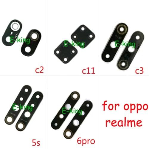 2PCS Rear Back Camera Glass Lens Cover For OPPO Realme C1 C2 C3 C11 3 5 5S 6 Pro With Ahesive Sticker
