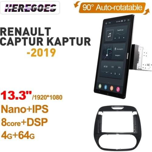 Tesla Style PX6 Android 10.0 Car Multimedia Video Player Navigation GPS Radio BT 2din 2 Din For Renault Kaptur Captur 2018 2019