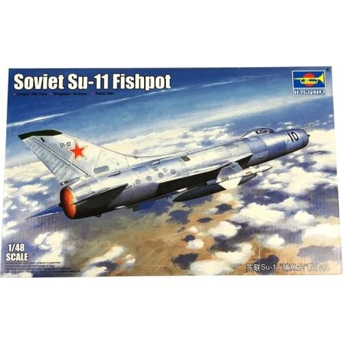 Trumpeter 02898 1/48 Suviet Su-11 Fishpot Interceptor Fighter Aircraft Model TH05696-SMT6