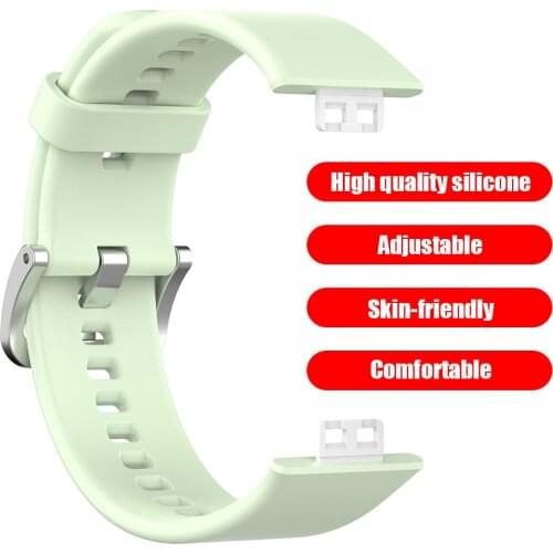 1 Set Watch Strap Band Replacement Silicone Bracelet Elegant Watch Comfortable Element for Huawei Fit Smart Watch