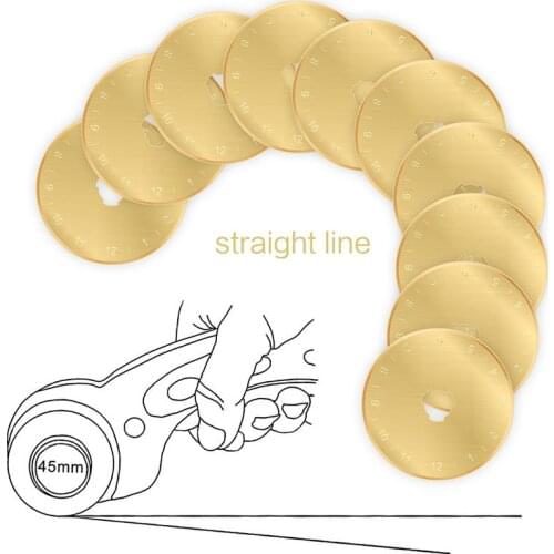 10pcs 28mm 45mm Rotary Cutter Blades Replacement Patchwork Fabric Leather Craft Circular Paper Colth Cut Refill Sewing Quilting