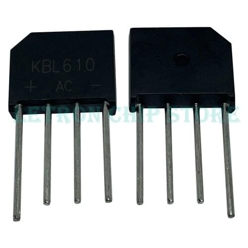 10PCS KBL406 KBL410 KBL608 KBL610 RS407 RS507 4A 5A 6A 600V 800V 1000V diode bridge rectifier