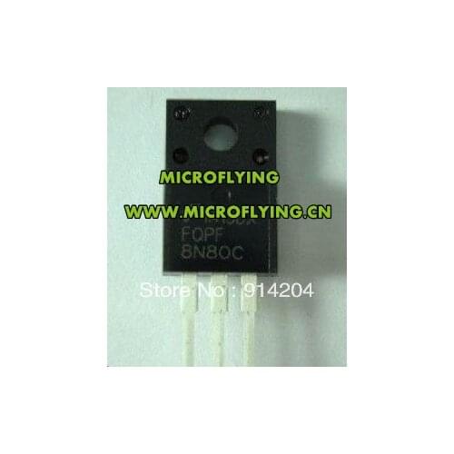 10pcs FQPF8n80c FD8N80C 8N80C 8N80 To-220