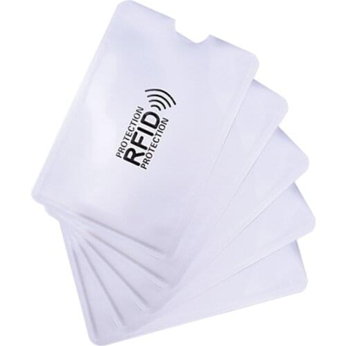 500pcs RFID shielding sleeve card blocking IC card protection NFC security card can prevent unauthorized scanning