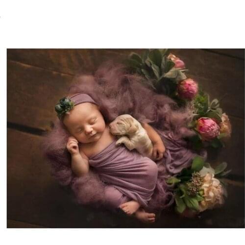 5D Diy Diamond Painting Full Square Cute baby and pet dog photo Diamond Embroidery Mosaic Picture Of Rhinestone DecorZP-3102