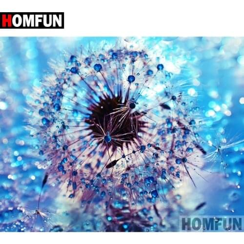 HOMFUN 5D DIY Diamond Painting Full Square/Round Drill "Dandelion" 3D Embroidery Cross Stitch gift Home Decor A02540