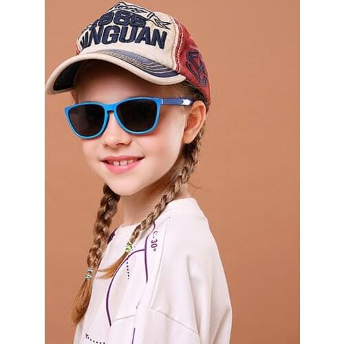 Kids Sunglasses Fashion Vintage Boys Girls Baby Children Sun Glasses UV400 Eyewear Cool Classic Sport Square Polarized Lens 8304