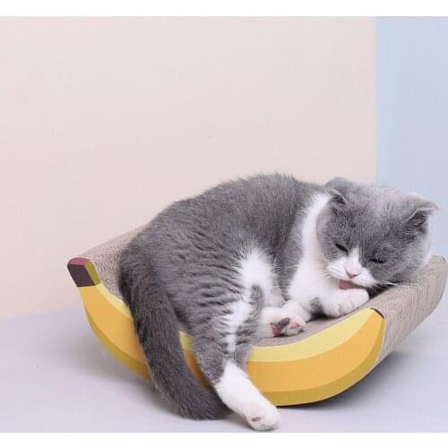 Pet Banana Fruit Corrugated Cat Scratch Board Cat Supplies Grinding Claw Toy Creative Pet Products D5060