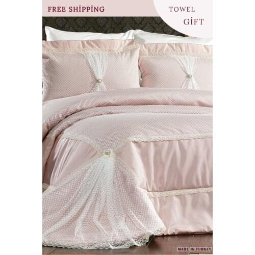 Double Bed Cover Set 250x260 cm Thermo Fiber Filled Special Packing Free Shipping Gift Product-37