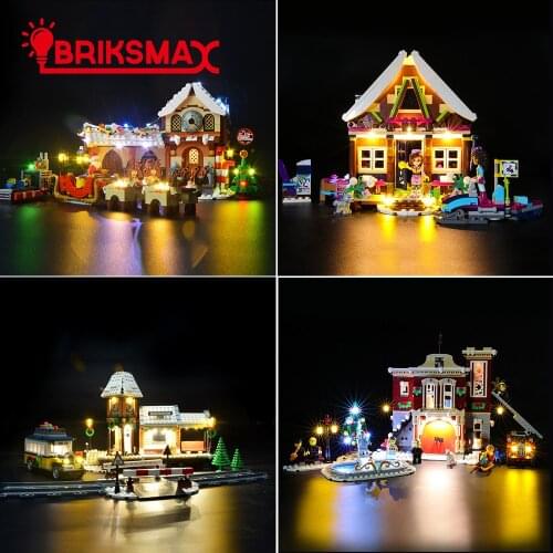 BriksMax Led Light Up Kit For Christmas Series Compatible With 10245/10249/41323/10263/10259/10254