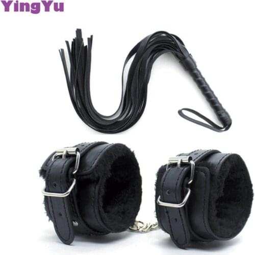 PU Leather Handcuffs For Sex Ankle Cuffs Restraints Bondage Bracelet BDSM Woman Erotic Adult Cosplay Sex Toys For Couples Women