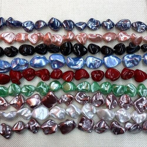 Natural Shell Beads Irregular Electroplating Multi-color Fashion Charm Shell Loose Beads Wholesale DIY Jewelry Accessories
