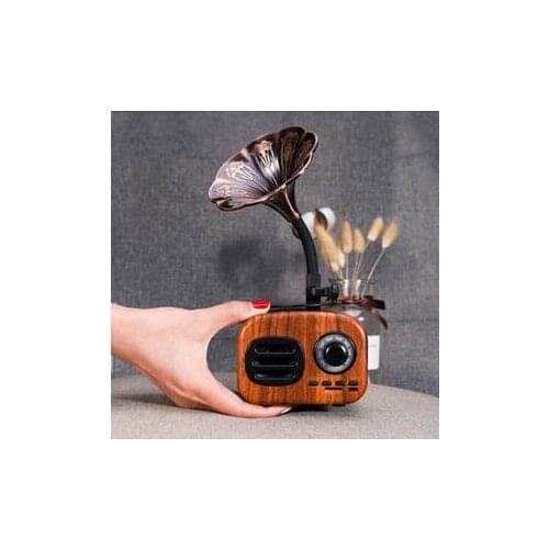 Yookie Portable Nostalgic Bluetooth Speaker Wireless Sound Gramophone Design Extra Bass