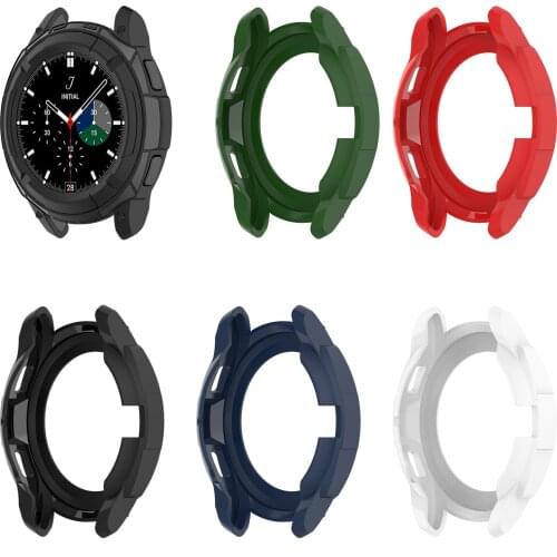 Screen Protective Watch Case For Samsung Galaxy Watch 4 Classic 42MM 46mm Full Protector Cover Shockproof TPU Transparent Shell