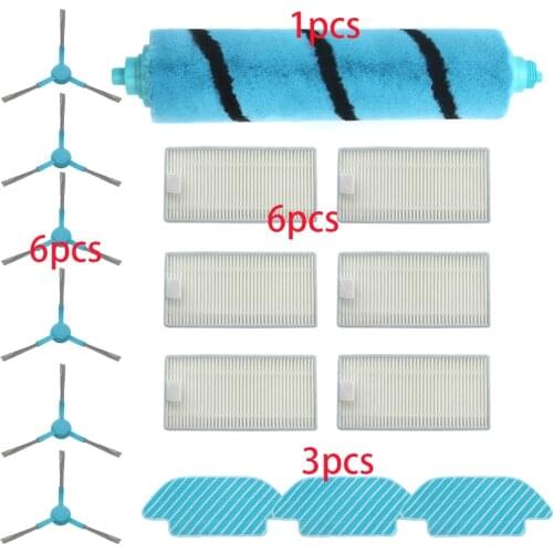 Roller Brush Side Brush for Cecotec Conga 4090 Vacuum Cleaner Conga 4090 HEPA Filter Cleaning MOP