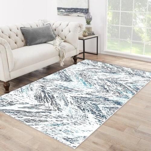 Grey white blue color blue grey shape patterned carpet modern carpet living room carpet free shipping soft