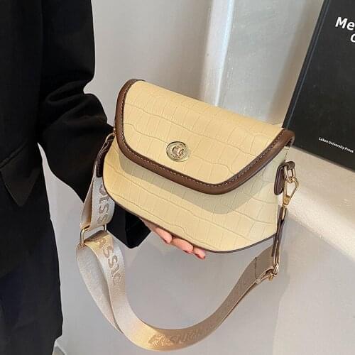 Fashion Trend Crossbody Bags for Women Solid Broadband Shoulder Bag Luxury Designer Handbags and Purses Women Messenger Bags