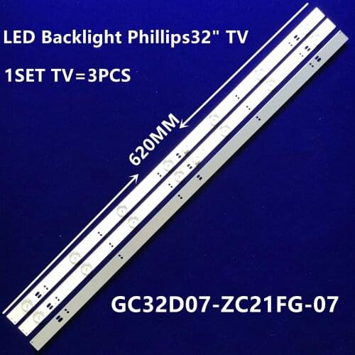 62cm LED Backlight strip 7 lamp For Philips 32"TV 32PHF5081 GC32D07-ZC21FG-07 09 T3212M AOC LD32E12M