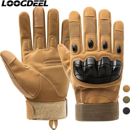 LOOGDEEL Breathable Mountaineering Gloves Anti-slip Anti-cut Protection Full Finger Movement Tactical Mountaineering Gloves