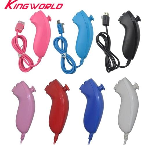 10 pcs High quality Nunchuck Controller Wired Controller for W-i-i gamepad
