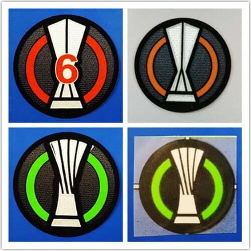 2021 Football Badges 6 cup Sivilla Up Soccer Patches Top Quality Thermocollant Soccer Badge Stickers