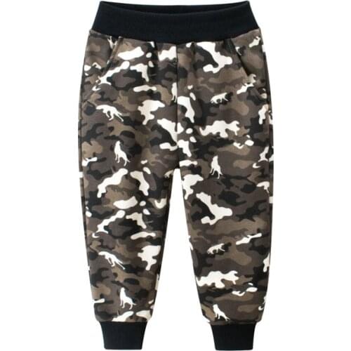 2020 New Childrens Pants Boy Camouflage Trousers Jogging Broek Drawstring Tooling Pants Baggy Pockets Boys Joggers Cargo Pants