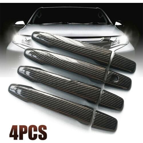 Carbon Fiber Style Door Handle cover Decoration ABS Trim Car For Mitsubishi Lancer EX Evolution X EVO Durable